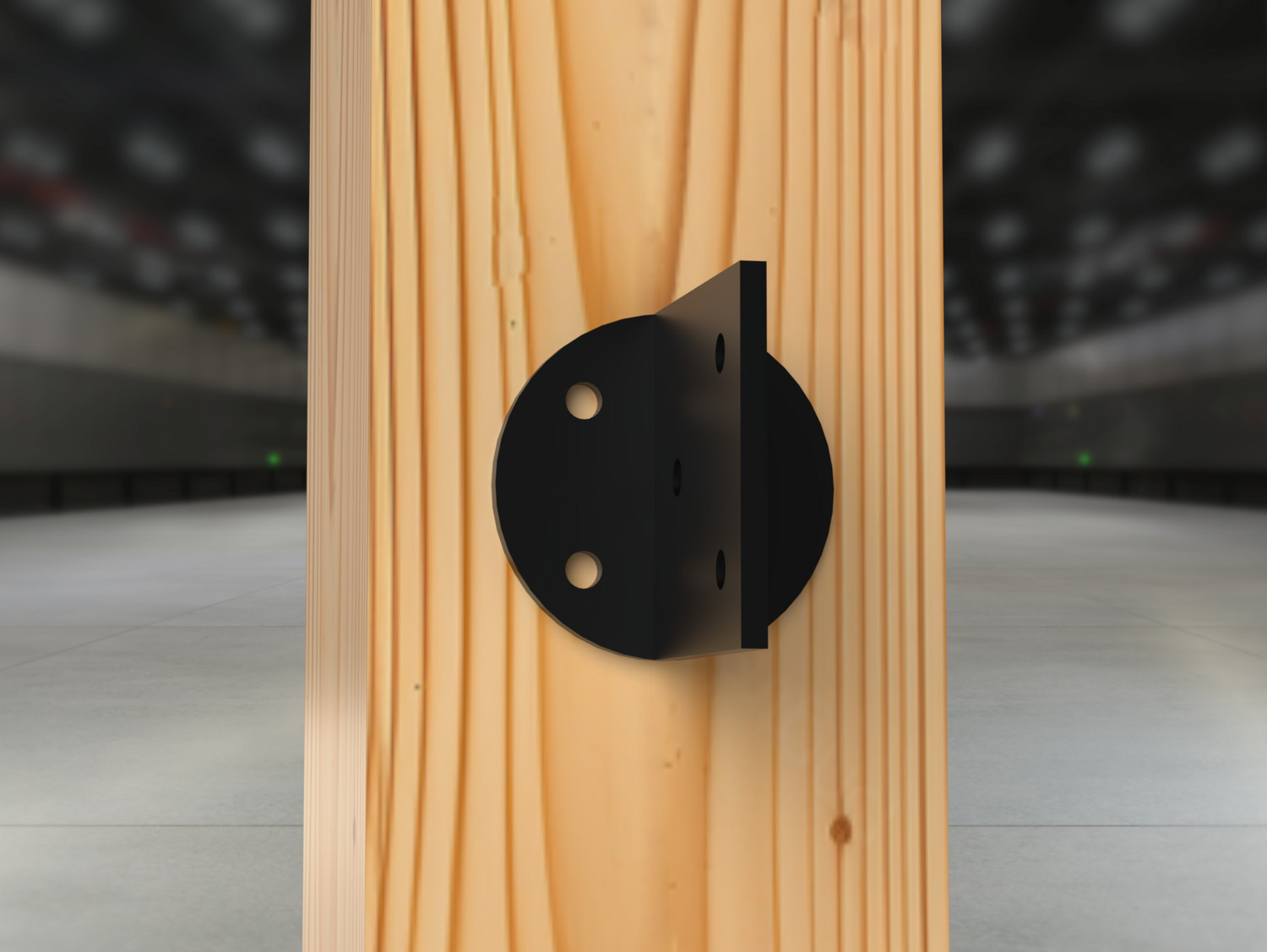 Knife Plate - For Round Beams - Madison Iron and Wood