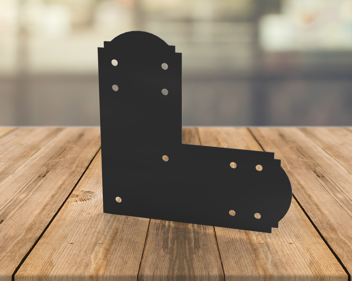 Crowned Brackets for 8x8 Dimensional Lumber - Madison Iron and Wood