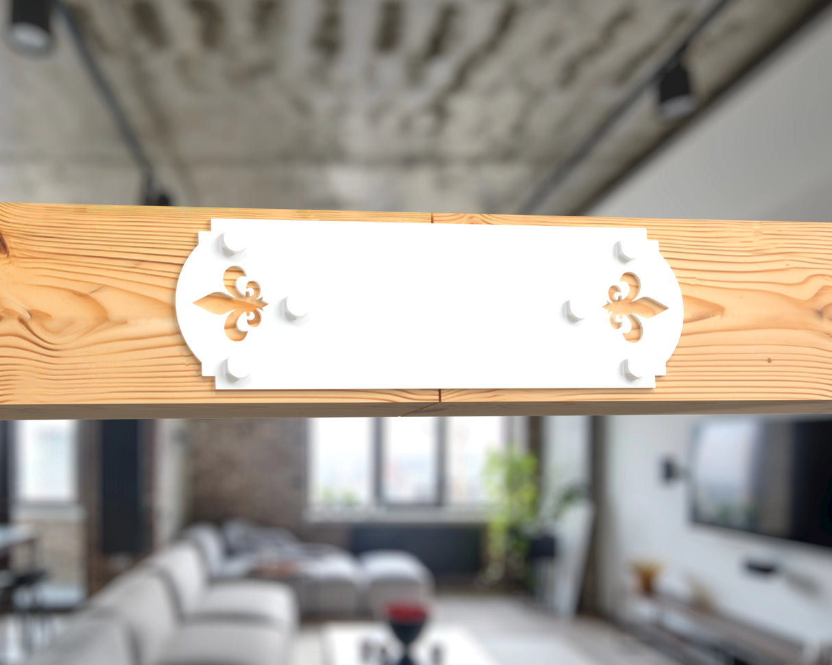 Crowned Fleur De Lis 6x6 Brackets - Madison Iron and Wood