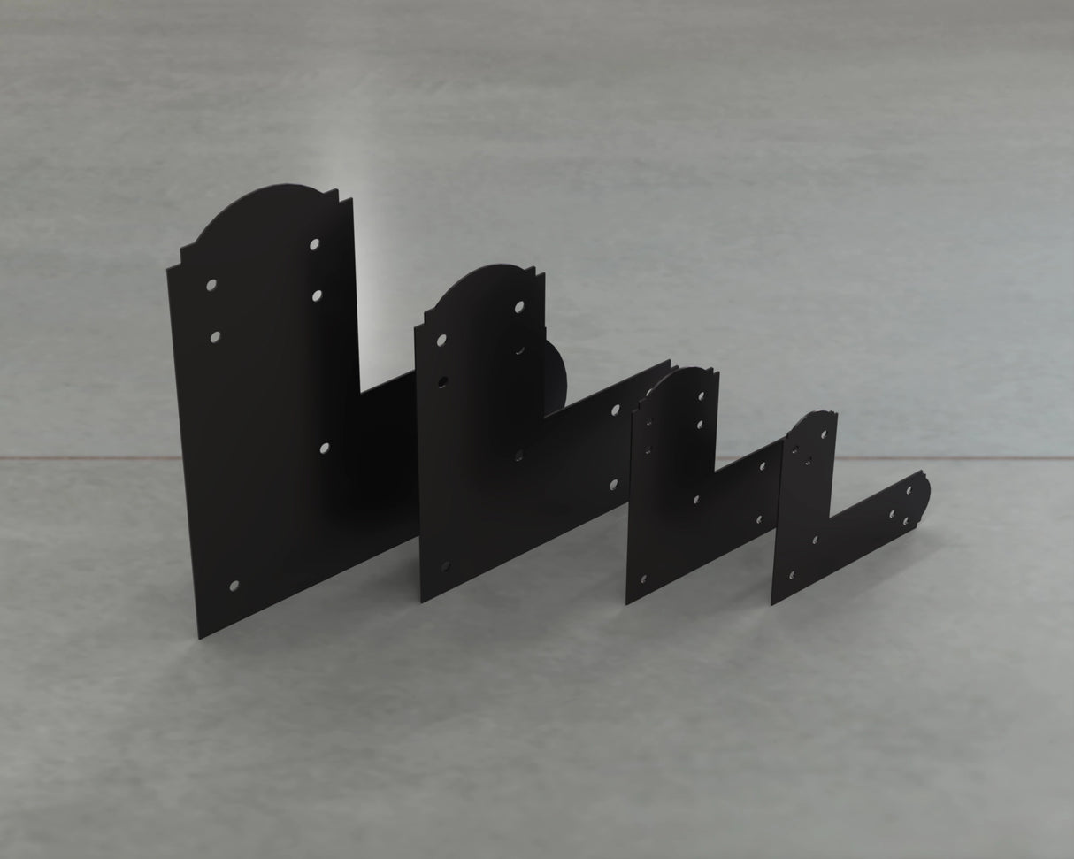 Crowned Style L Brackets - Various Sizes