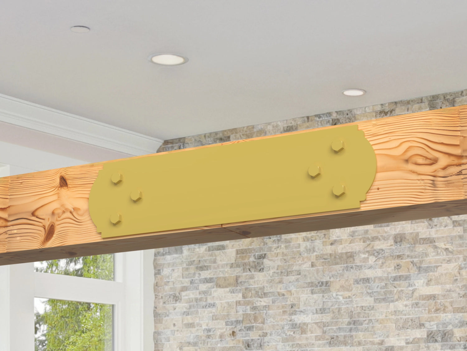 Crowned Brackets for 6x6 Dimensional Lumber - Madison Iron and Wood
