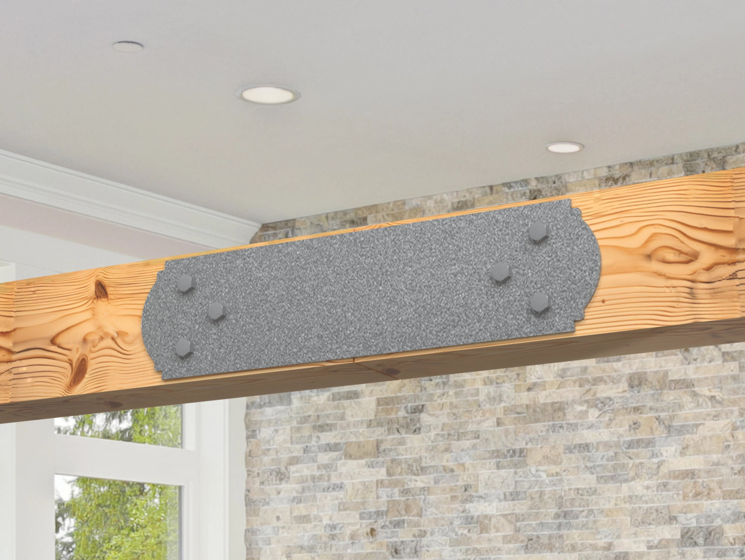 Crowned Brackets for 6x6 Dimensional Lumber - Madison Iron and Wood