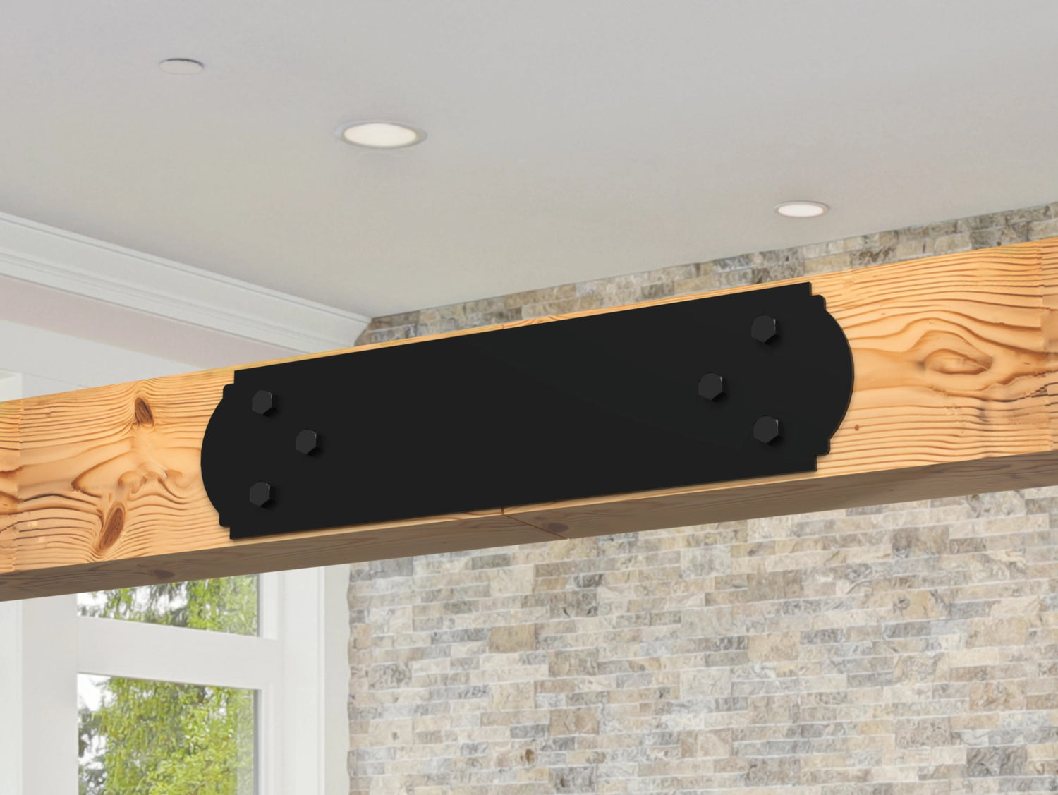 Crowned Brackets for 6x6 Dimensional Lumber - Madison Iron and Wood