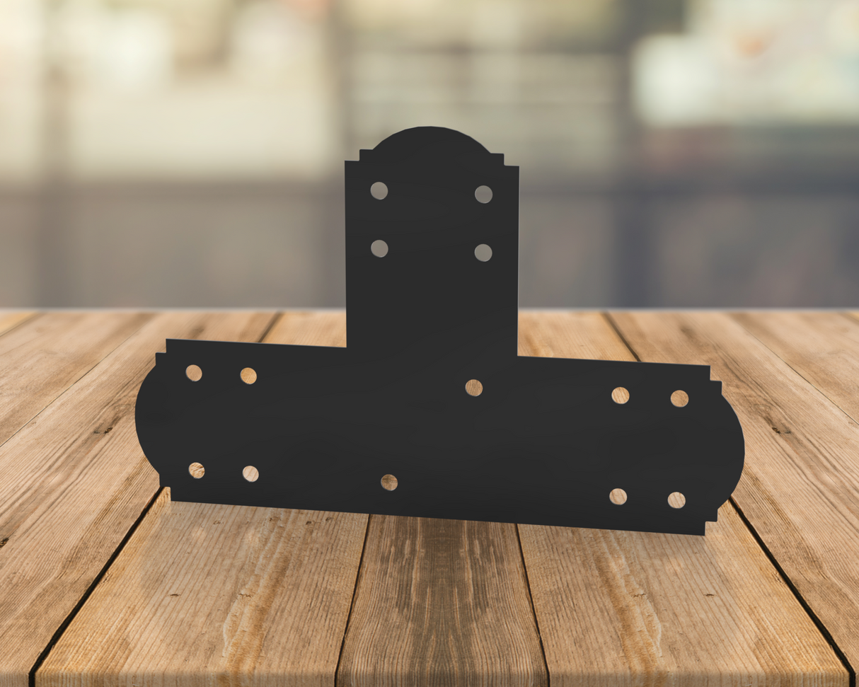 Crowned Brackets for 8x8 Dimensional Lumber - Madison Iron and Wood