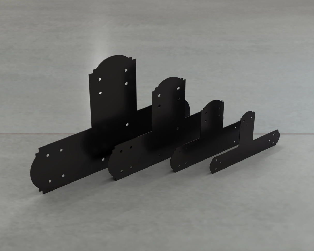 Crowned Style T Brackets - Various Sizes