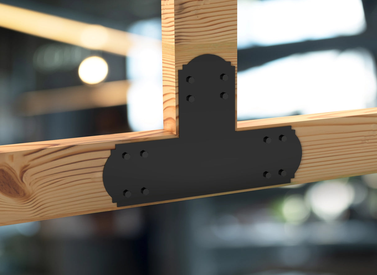 Crowned Brackets for 6x6 Dimensional Lumber - Madison Iron and Wood