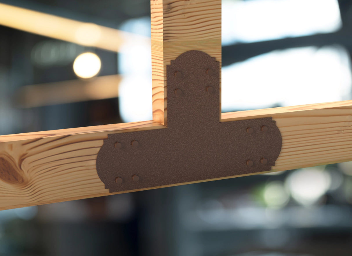 Crowned Brackets for 6x6 Dimensional Lumber - Madison Iron and Wood