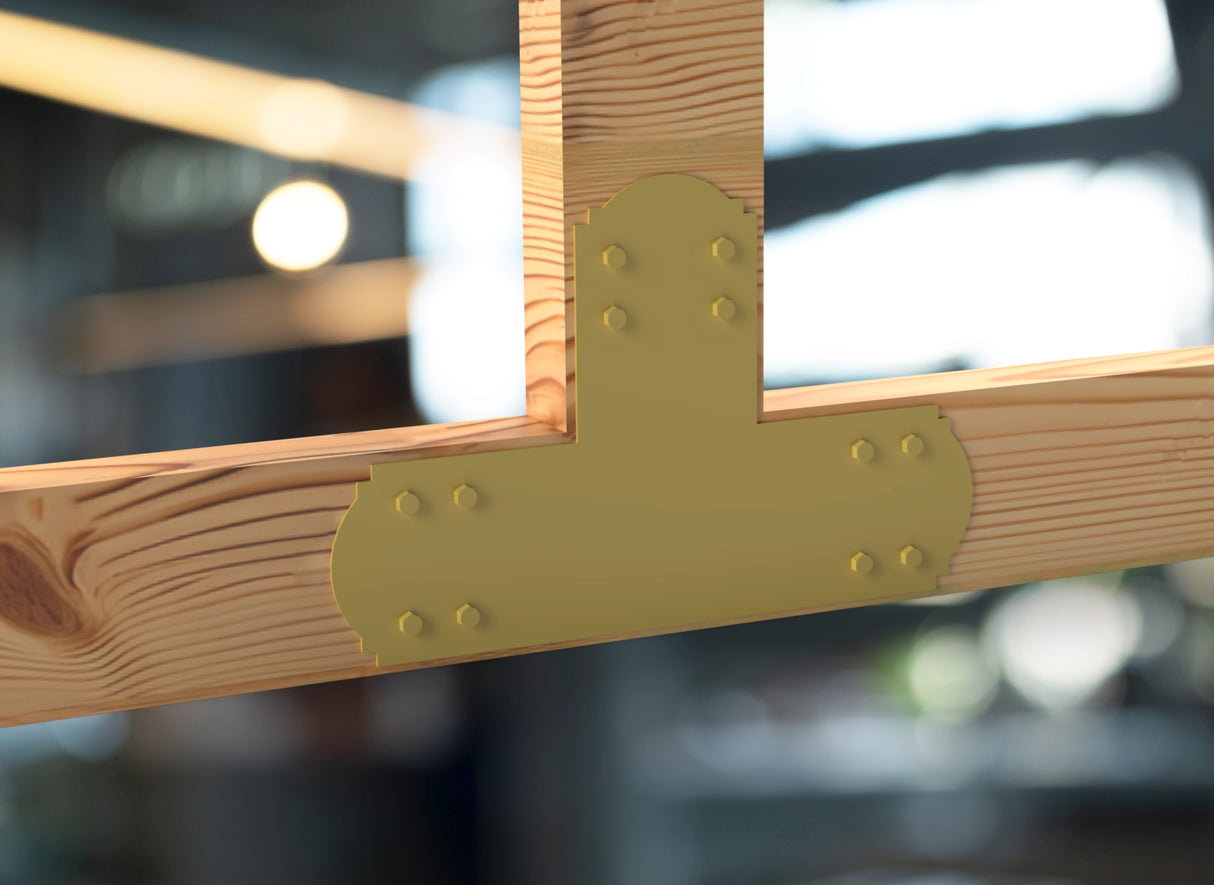 Crowned Brackets for 6x6 Dimensional Lumber - Madison Iron and Wood