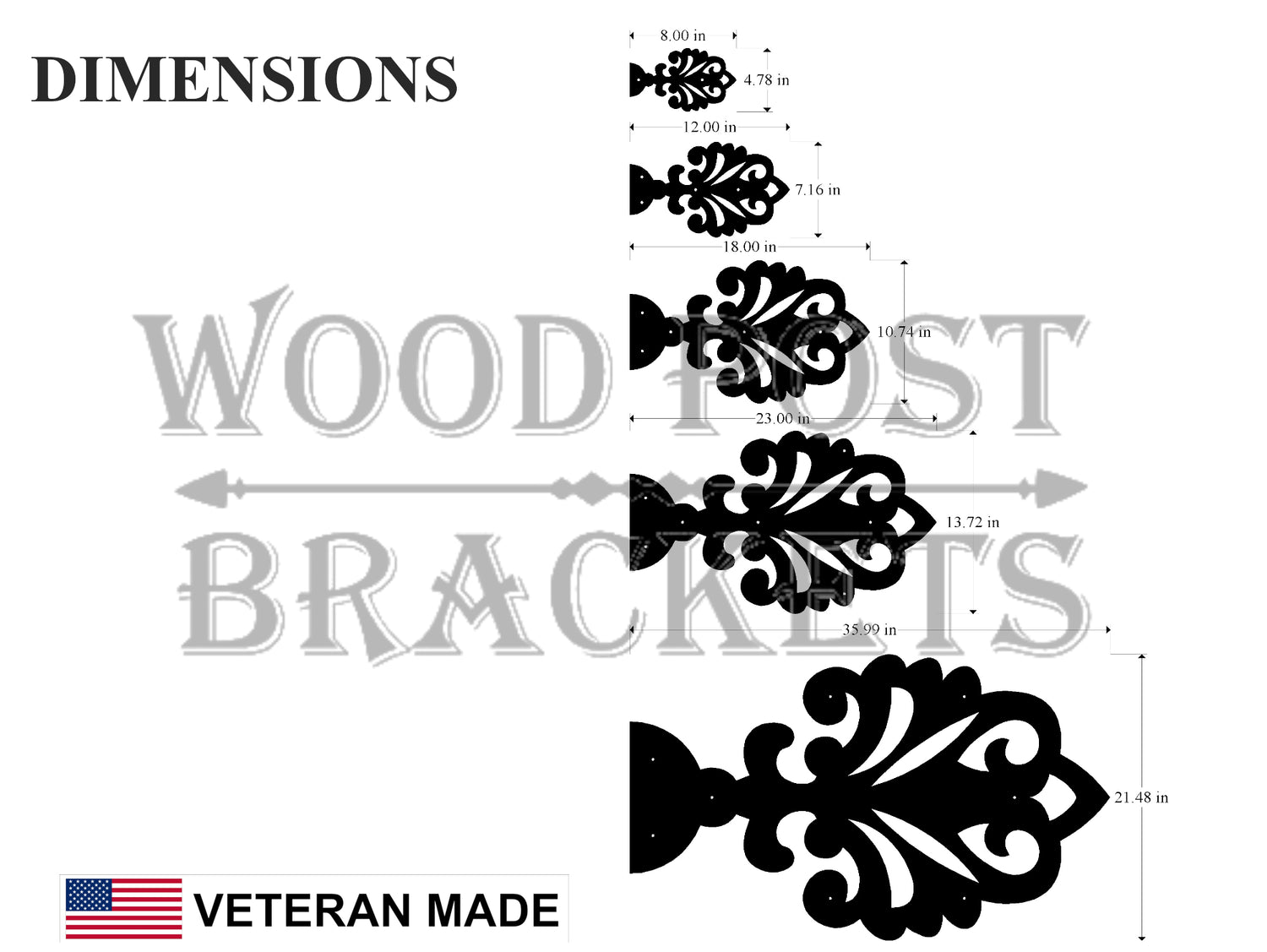 Madison Iron and wood – Metal Décor – Home Improvement – Home décor – Post Caps – Outdoor Décor