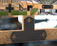 Crowned Fleur De Lis 6x6 Brackets - Madison Iron and Wood