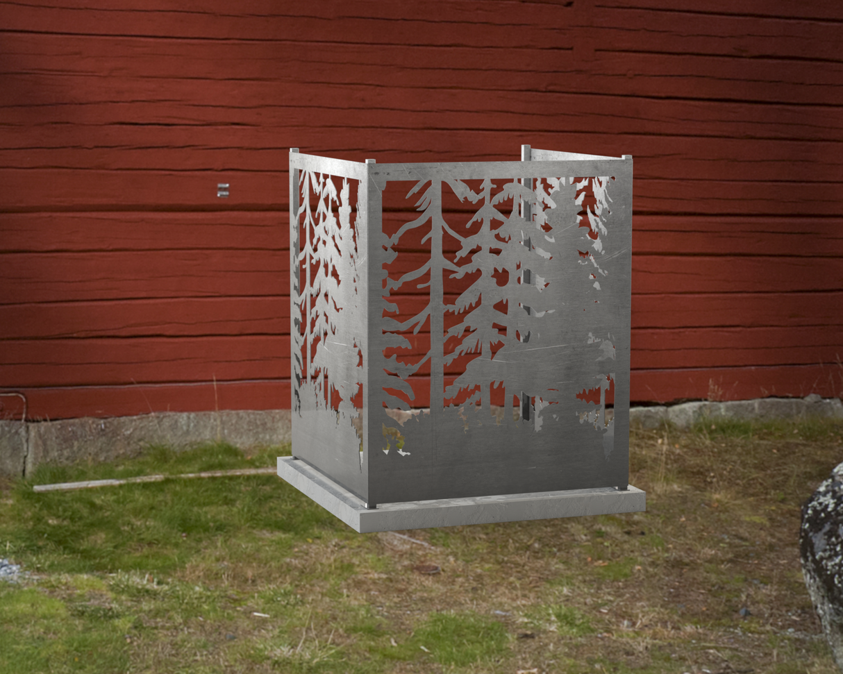 Forest Design AC Unit Cover - Multiple Sizes - Madison Iron and Wood