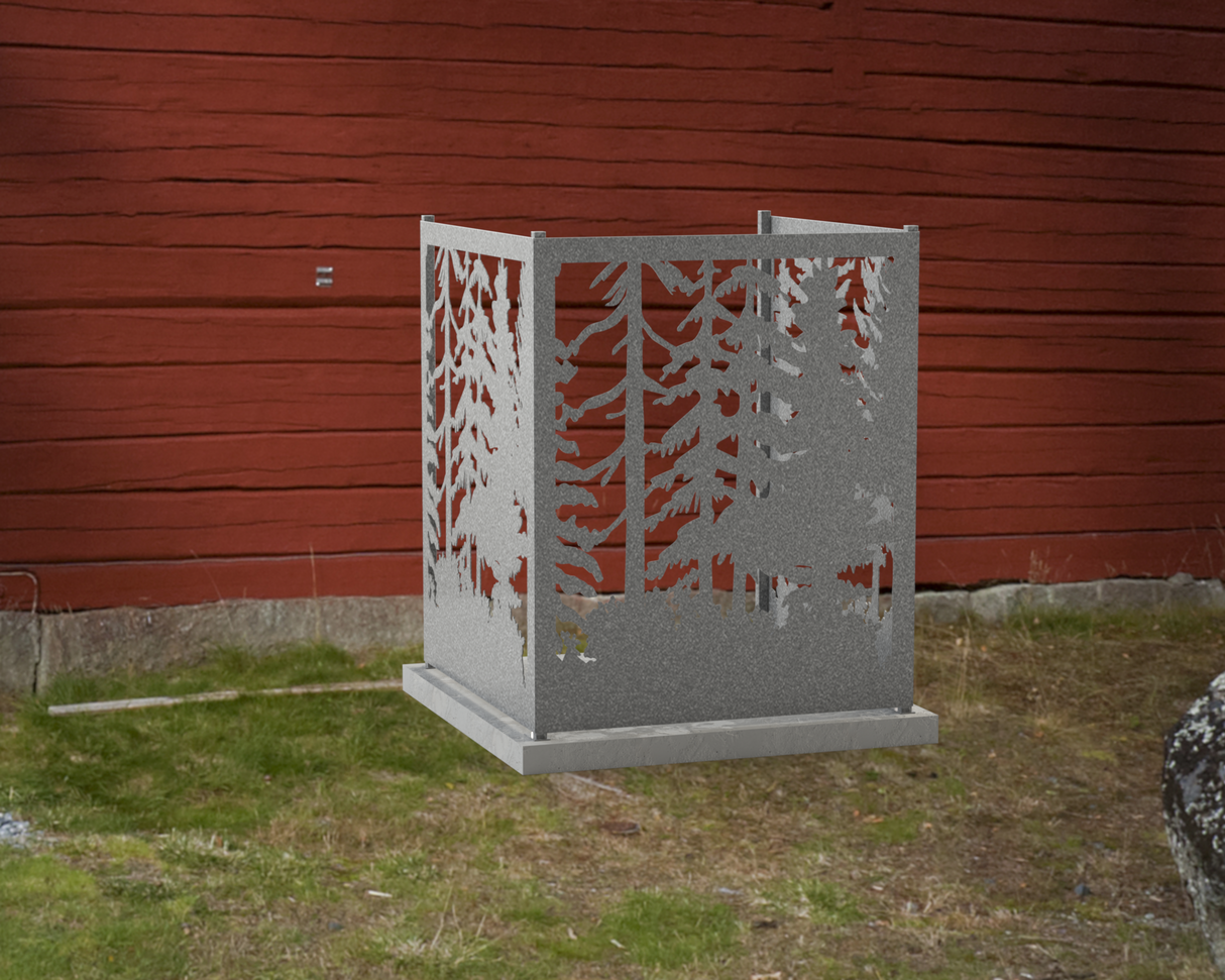 Forest Design AC Unit Cover - Multiple Sizes - Madison Iron and Wood