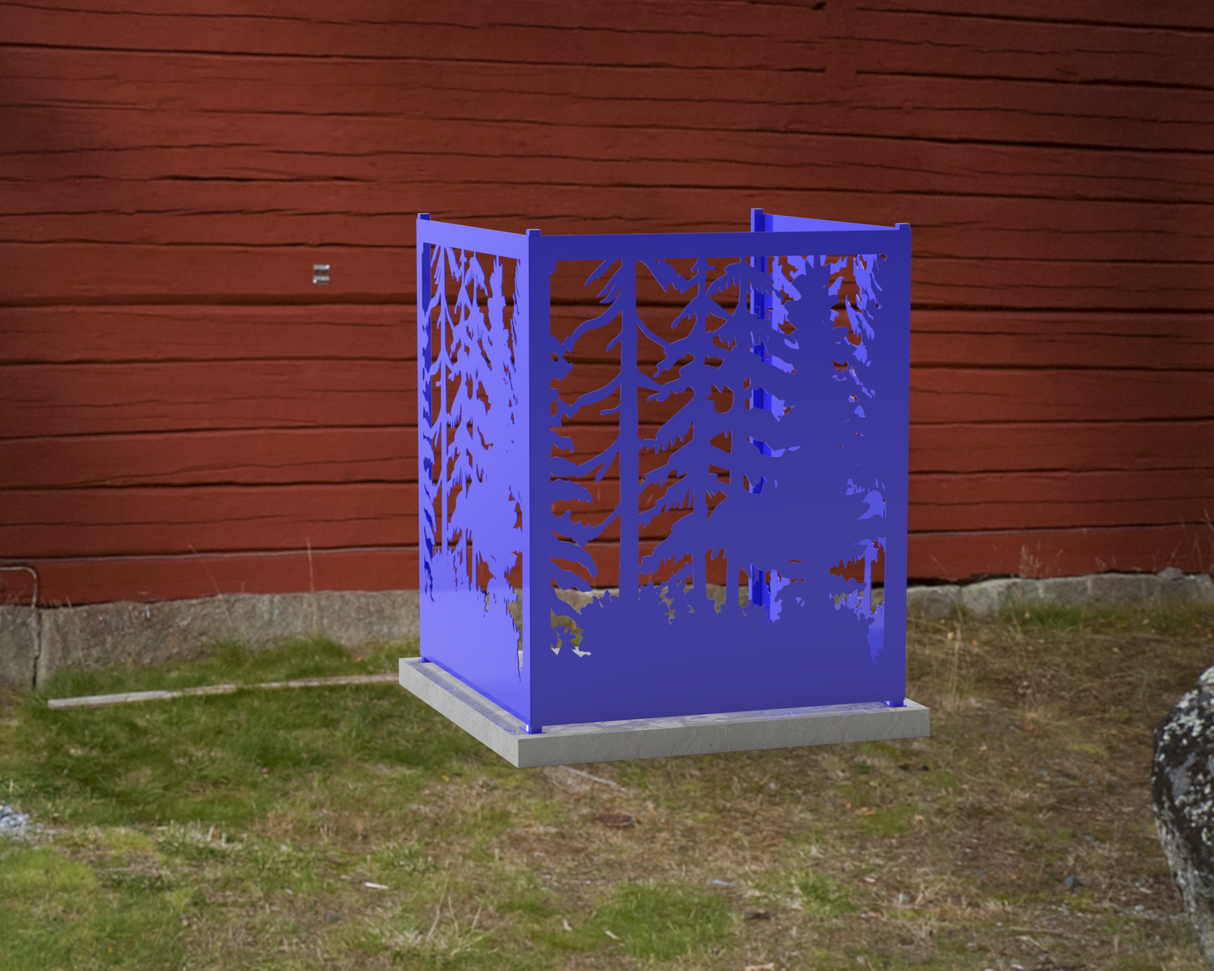 Forest Design AC Unit Cover - Multiple Sizes - Madison Iron and Wood