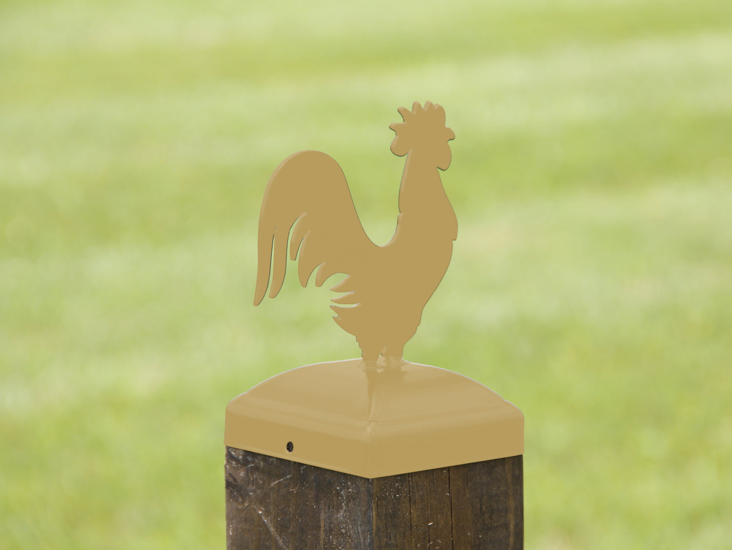 6X6 Rooster Post Cap (5.5 x 5.5 Post Size) - Madison Iron and Wood