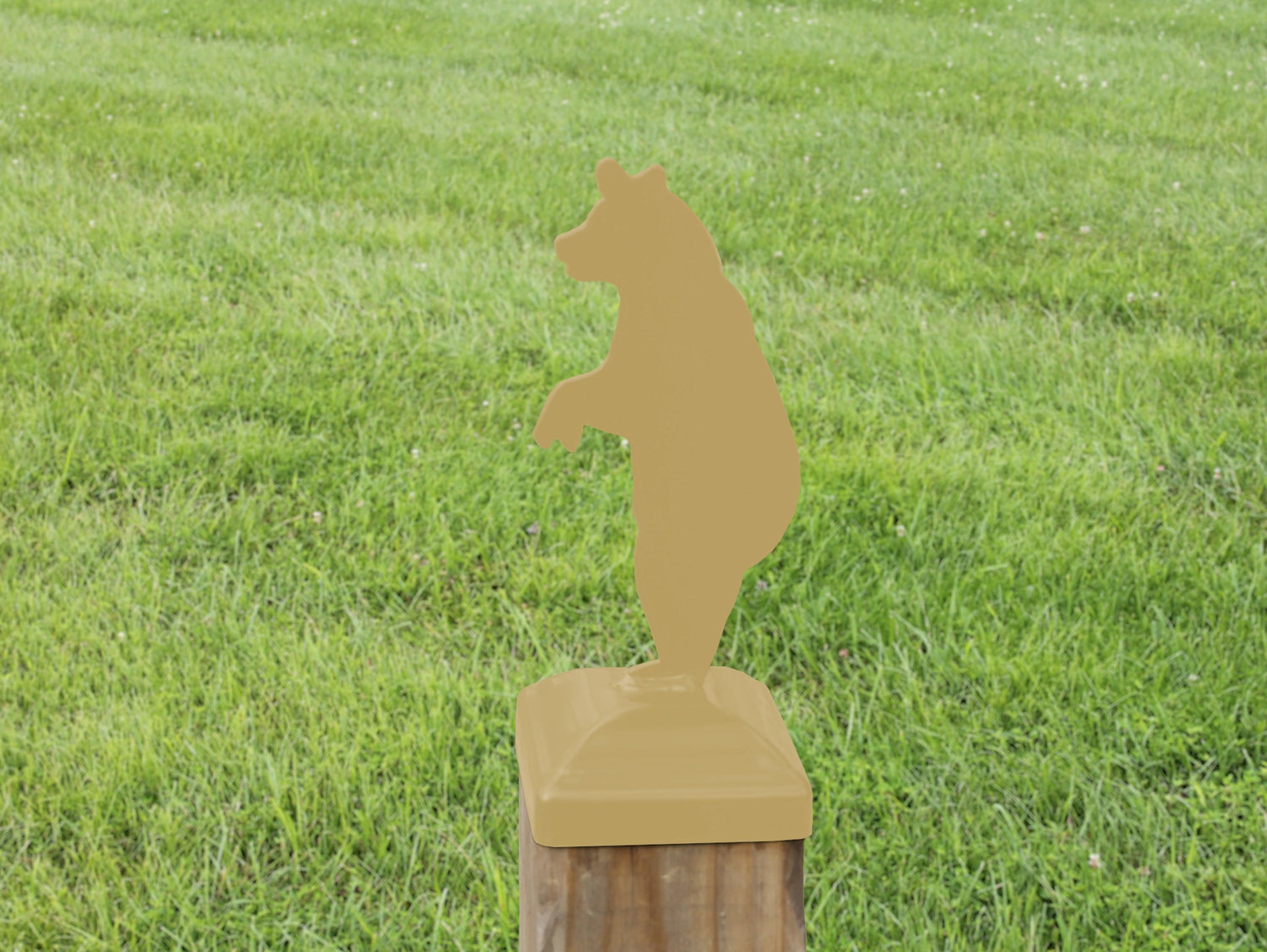 6X6 Bear Standing Post Cap (5.5 x 5.5 Post Size) - Madison Iron and Wood