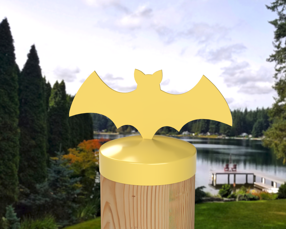 Bat, Round Post Cap (4x4 Round Post Size) - Madison Iron and Wood