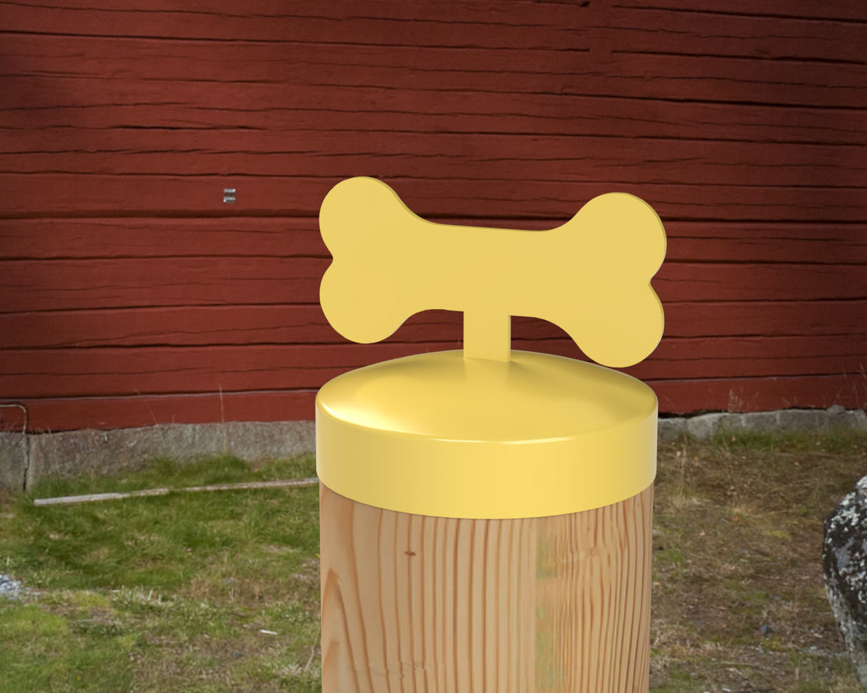 Dog Bone, Round Post Cap (4x4 Round Post Size) - Madison Iron and Wood