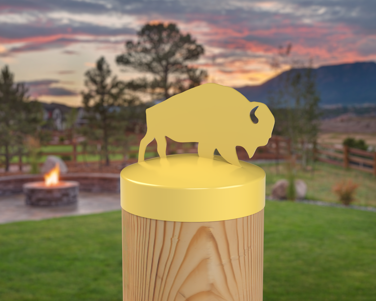 Buffalo, Round Post Cap (4x4 Round Post Size) - Madison Iron and Wood