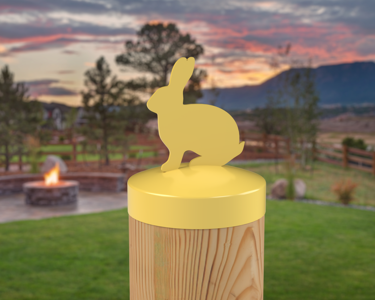 Bunny, Round Post Cap (4x4 Round Post Size) - Madison Iron and Wood