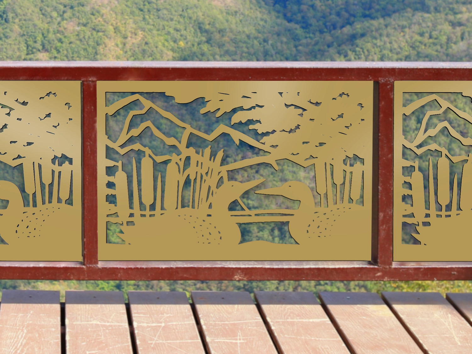 80"x30" - Duck Pond Fence/Gate Panel Insert - Madison Iron and Wood