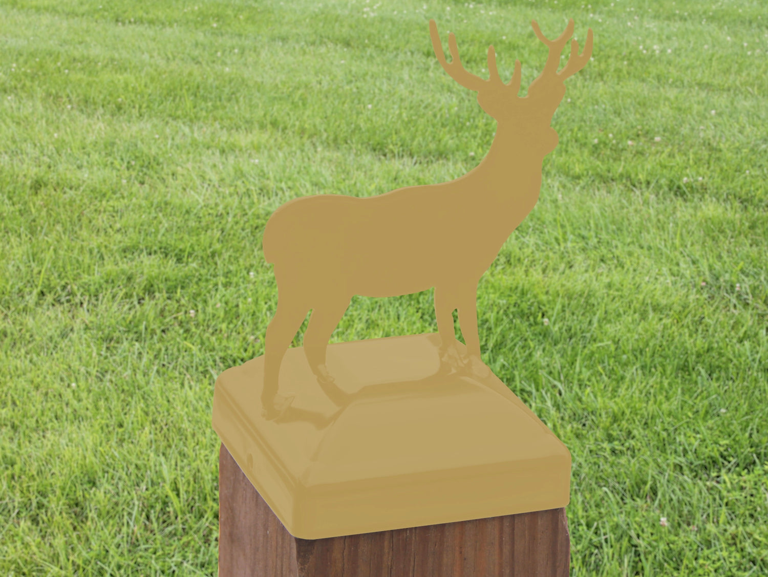 6X6 Deer Post Cap (5.5 x 5.5 Post Size) - Madison Iron and Wood