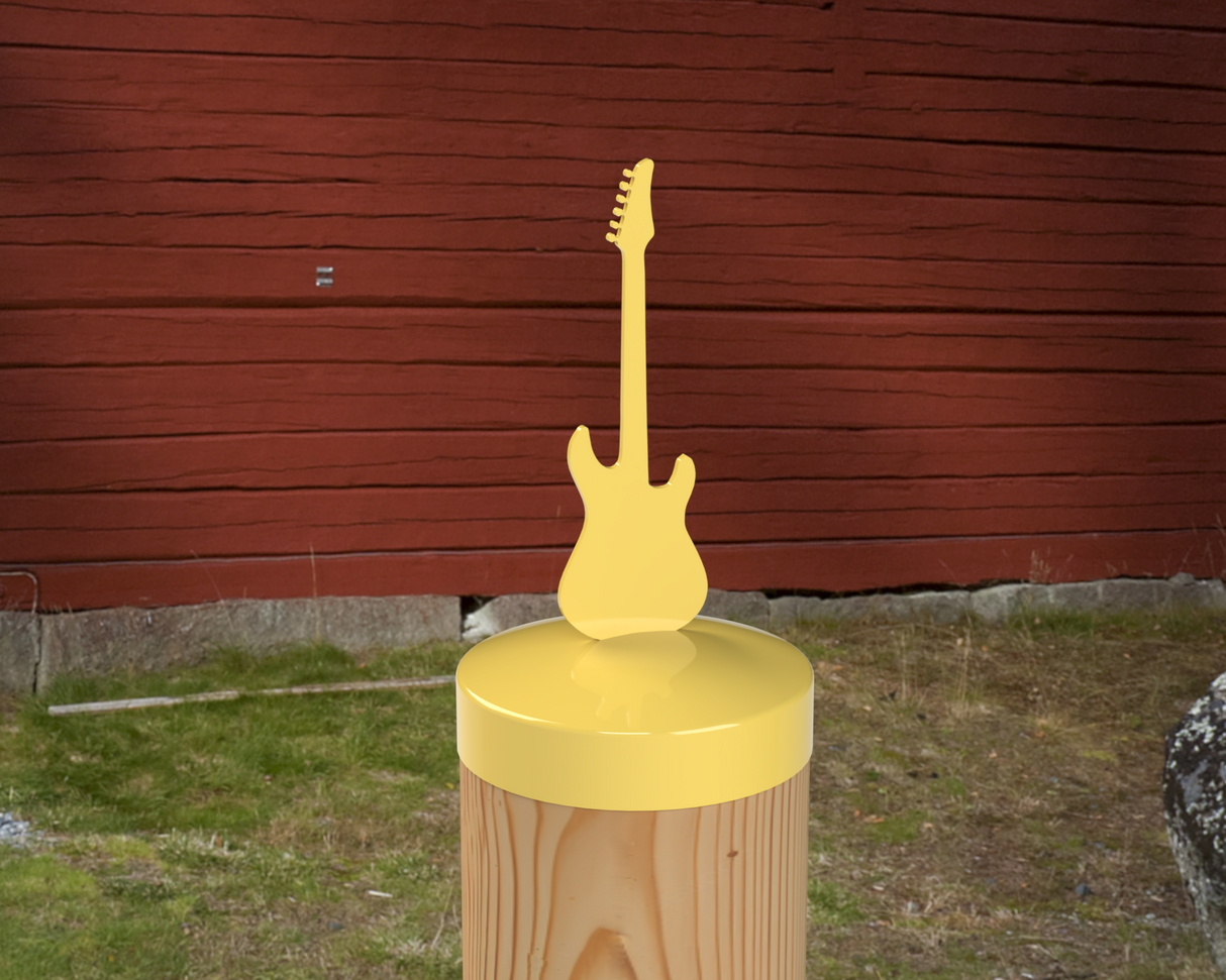 Guitar, Round Post Cap (4x4 Round Post Size) - Madison Iron and Wood