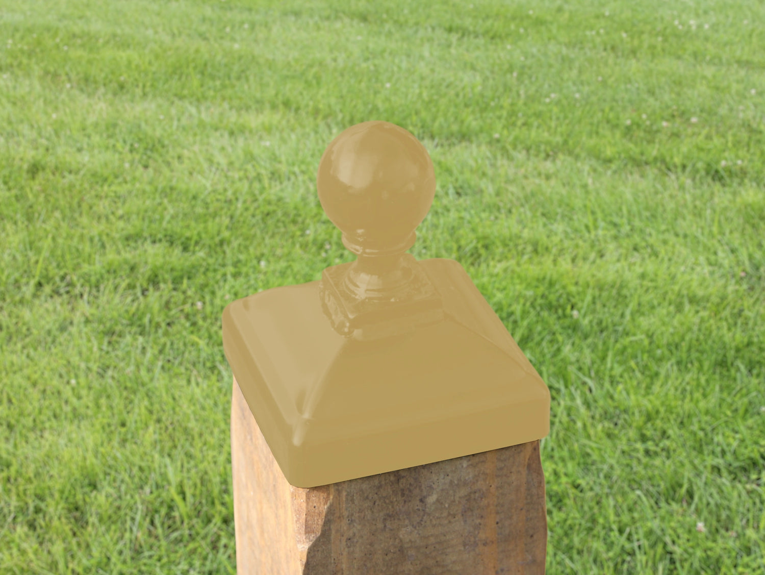 4x4 Cannonball Post Cap (3.5 x 3.5 Post Size) - Madison Iron and Wood