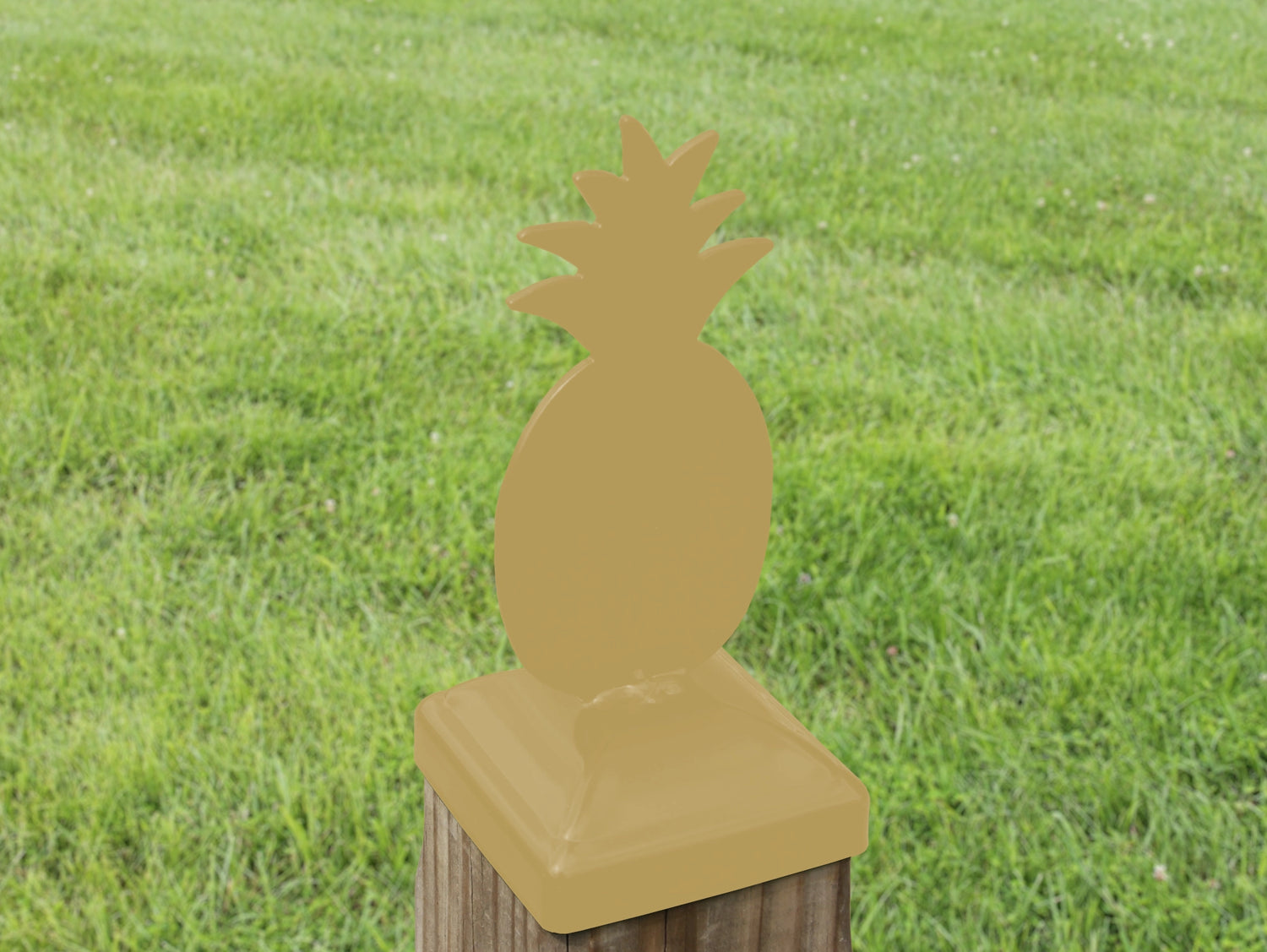 4x4 Pineapple Post Cap (Fits 3.5 x 3.5 Post Size) - Madison Iron and Wood
