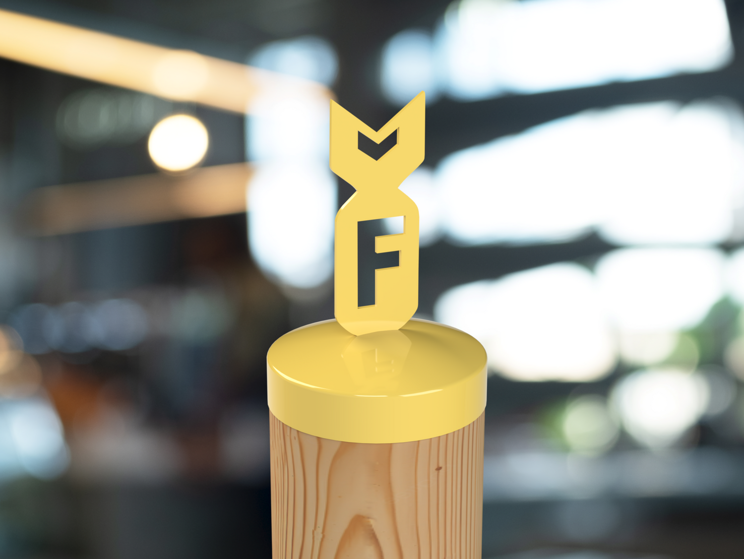 F Bomb, Round Post Cap (4x4 Round Post Size) - Madison Iron and Wood