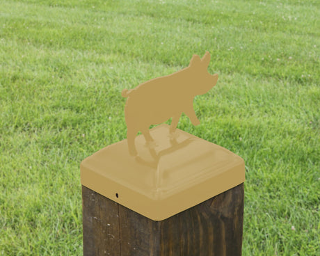 6X6 Pig Post Cap (5.5 x 5.5 Post Size) - Madison Iron and Wood