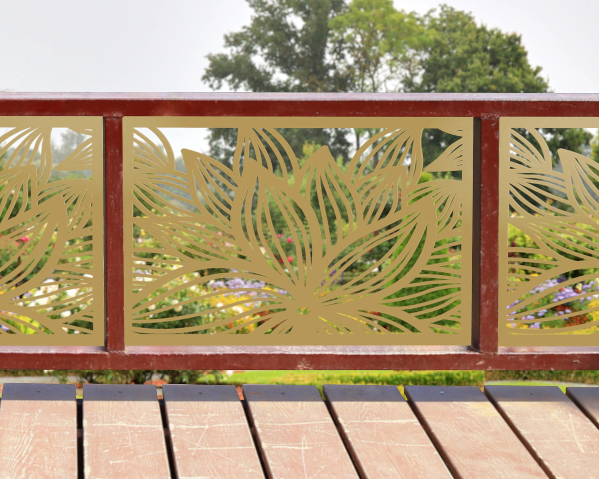 80"x30" - Garden Flower Fence/Gate Panel Insert - Madison Iron and Wood