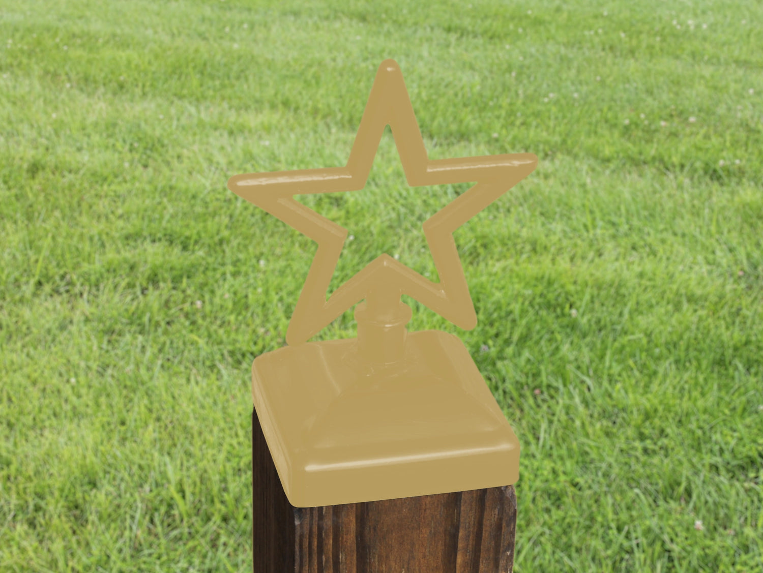 4x4 Star Post Cap (3.5 x 3.5 Post Size) - Madison Iron and Wood
