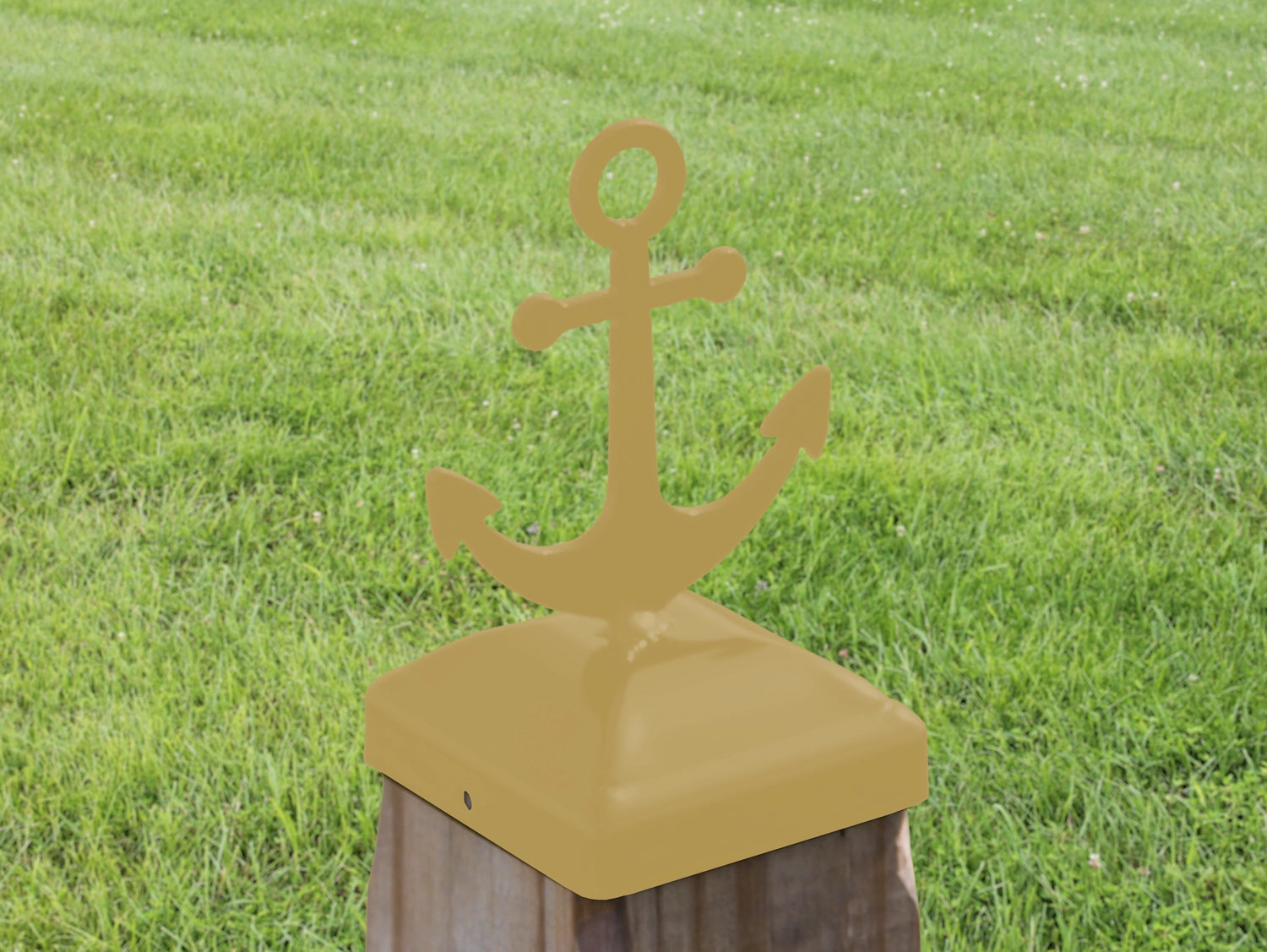6X6 Anchor Post Cap (5.5 x 5.5 Post Size) - Madison Iron and Wood