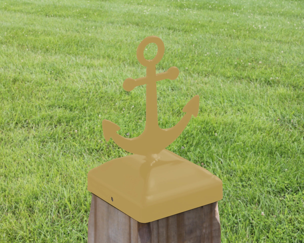 6X6 Anchor Post Cap (5.5 x 5.5 Post Size) - Madison Iron and Wood