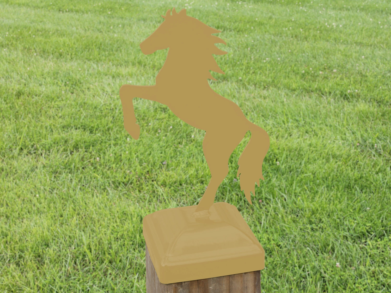 6X6 Horse Post Cap (5.5 x 5.5 Post Size) - Madison Iron and Wood