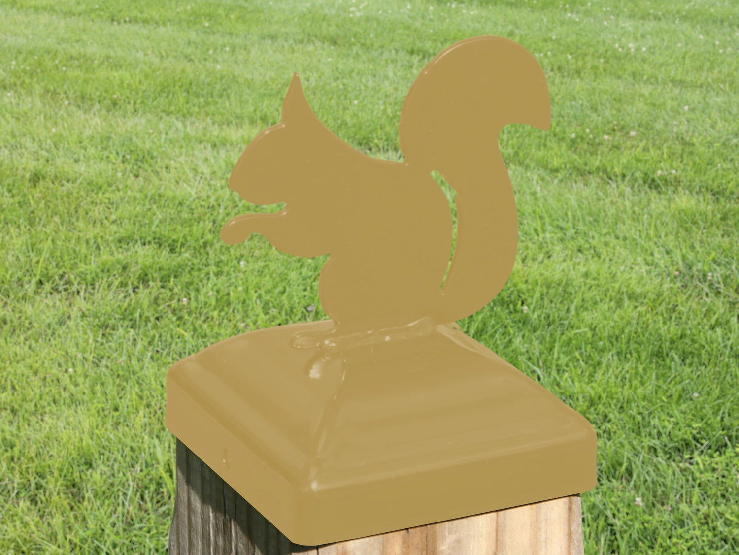 4X4 Squirrel Post Cap (Fits 3.5 x 3.5 Post Size) - Madison Iron and Wood