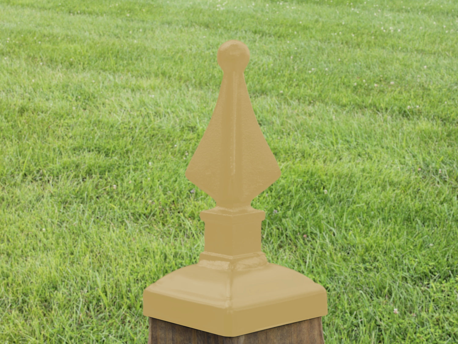 4x4 Quad Spear Post Cap (3.5 x 3.5 Post Size) - Madison Iron and Wood