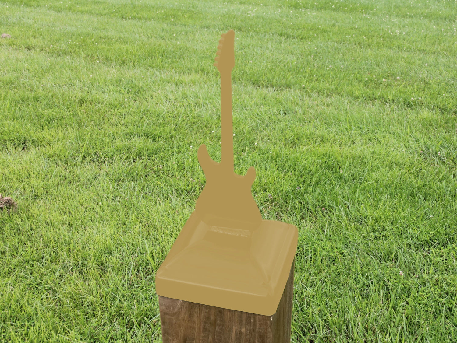 6X6 Guitar - Electric Post Cap (5.5 x 5.5 Post Size) - Madison Iron and Wood