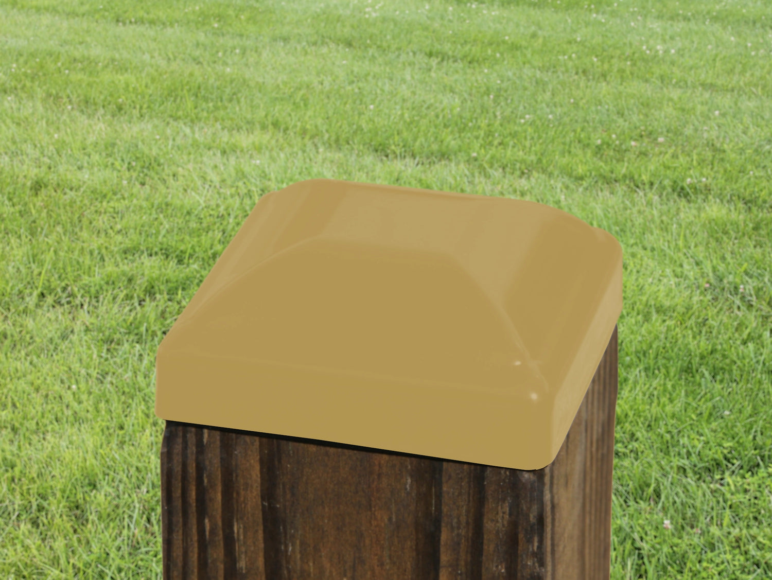 True 4x4 Heavy Duty Domed Steel Post Cap - Madison Iron and Wood