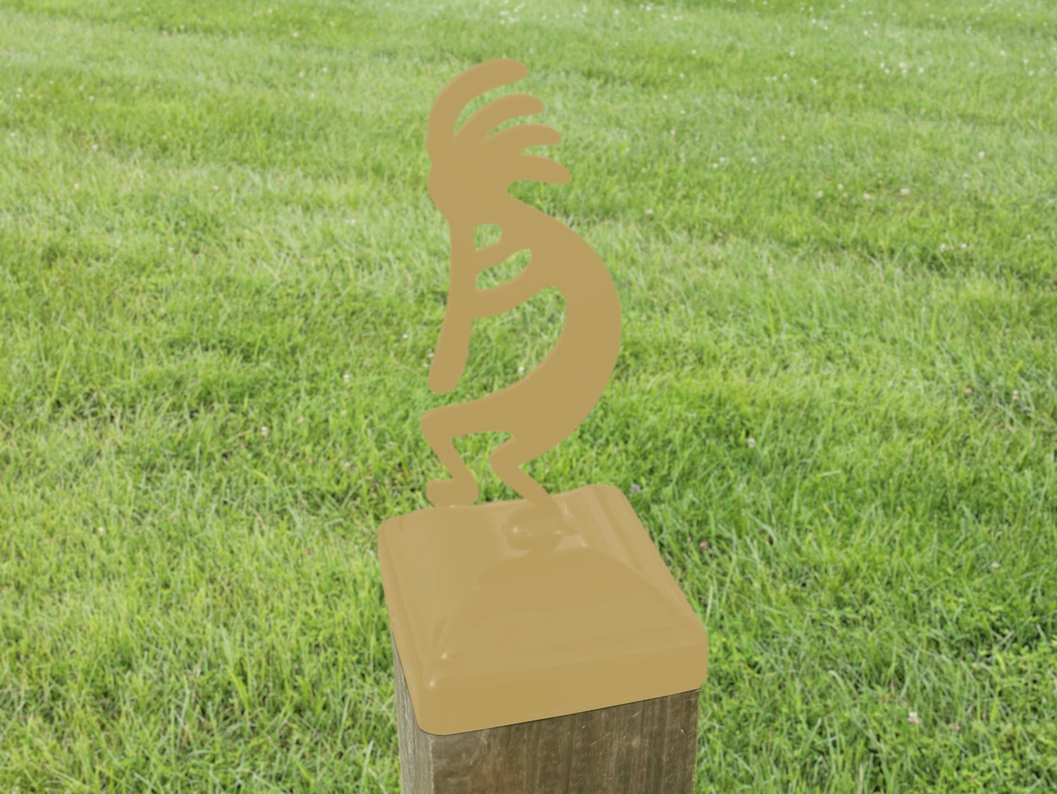 6X6 Kokopelli Post Cap (5.5 x 5.5 Post Size) - Madison Iron and Wood