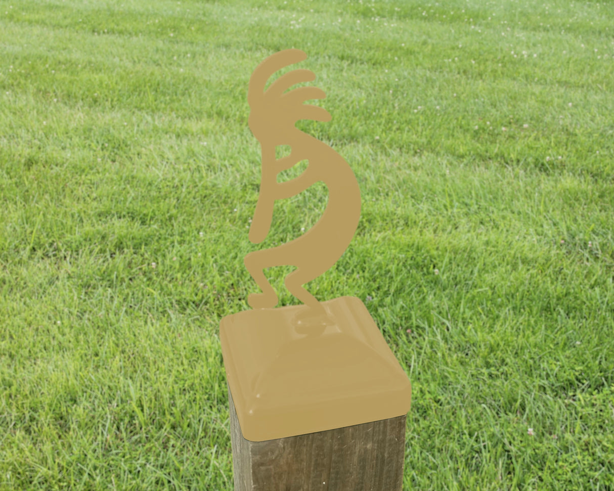6X6 Kokopelli Post Cap (5.5 x 5.5 Post Size) - Madison Iron and Wood