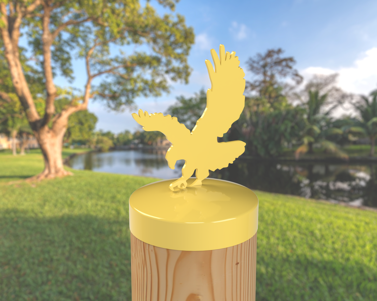 Eagle, Round Post Cap (4x4 Round Post Size) - Madison Iron and Wood