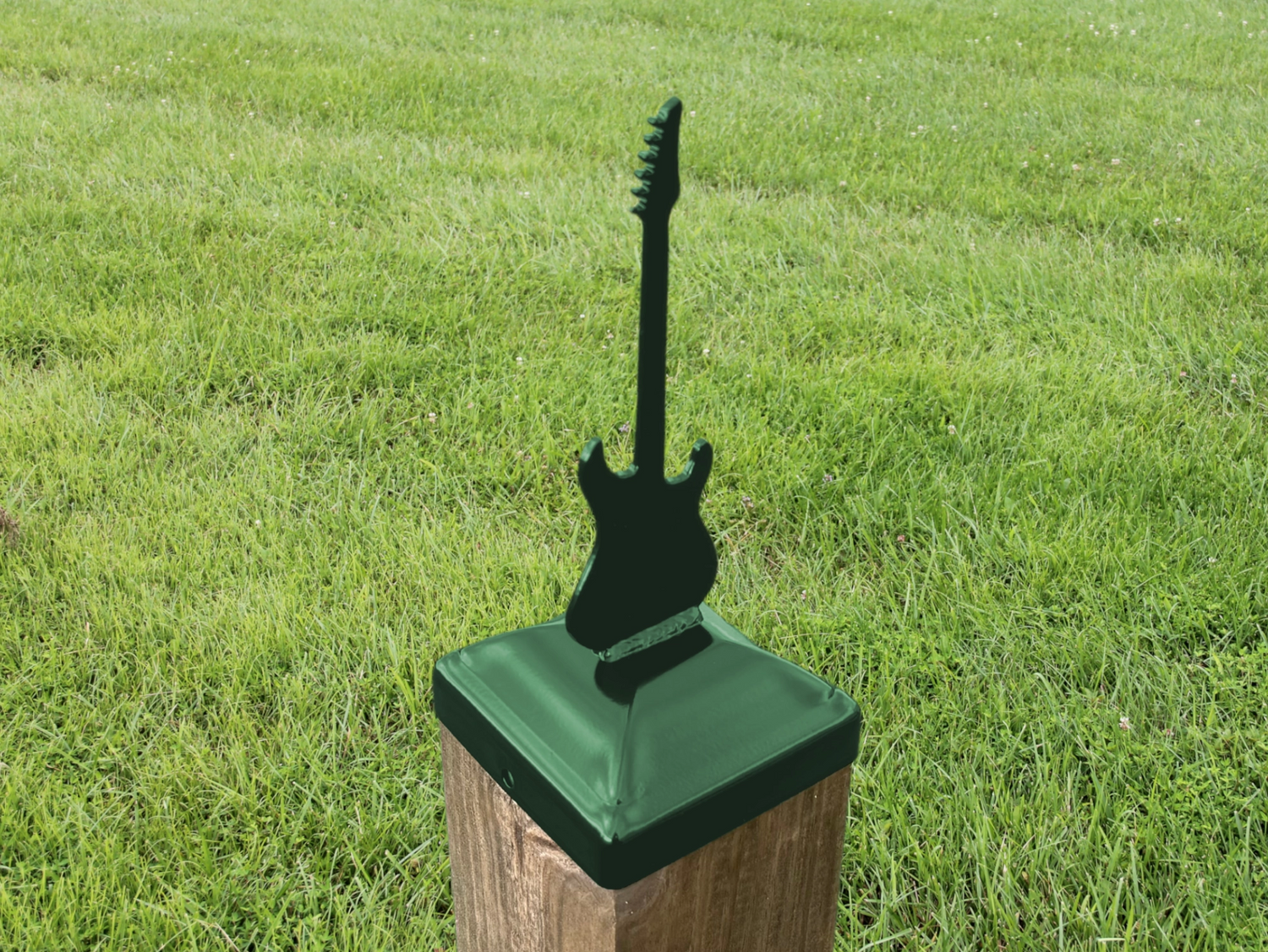 6X6 Guitar - Electric Post Cap (5.5 x 5.5 Post Size) - Madison Iron and Wood