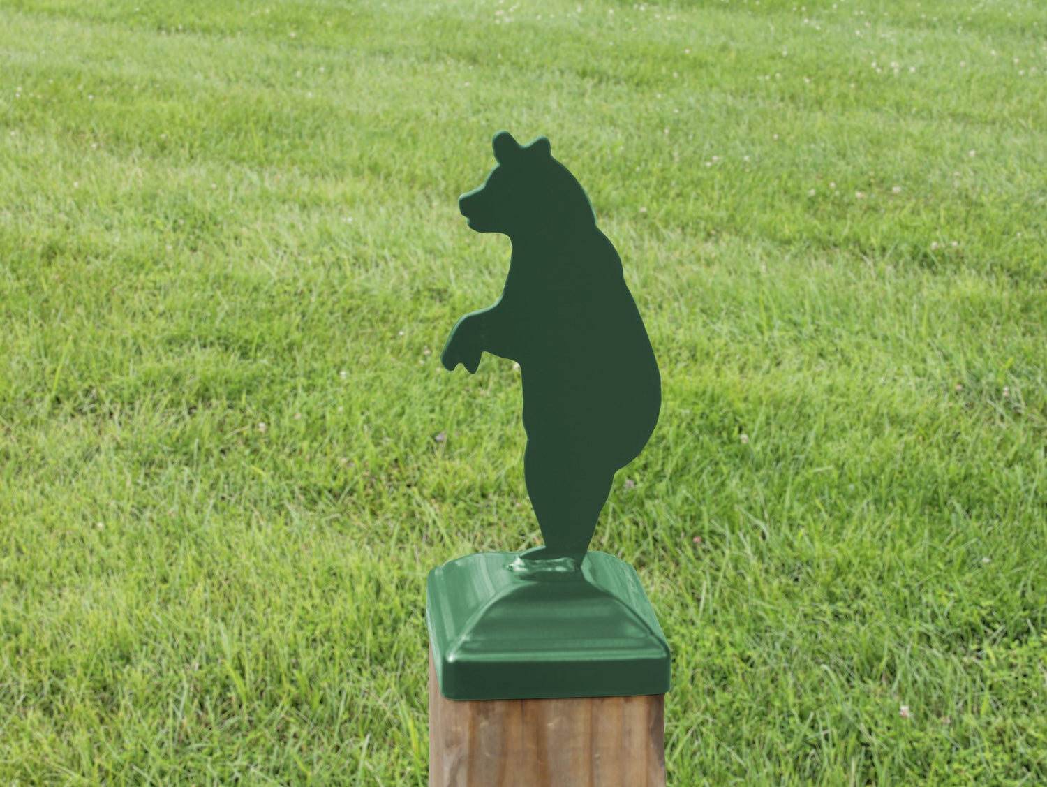 6X6 Bear Standing Post Cap (5.5 x 5.5 Post Size) - Madison Iron and Wood