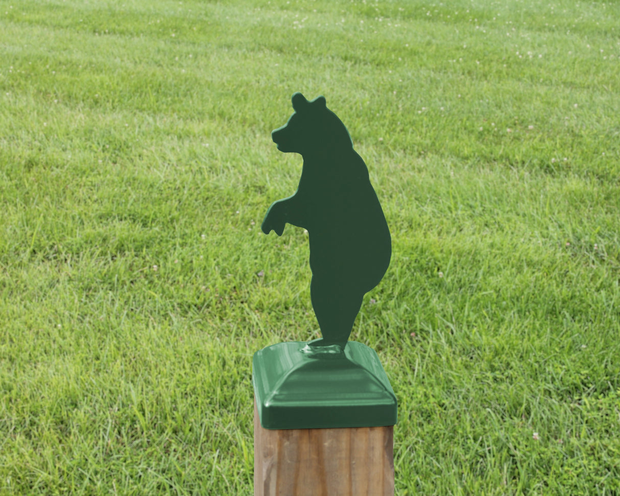 6X6 Bear Standing Post Cap (5.5 x 5.5 Post Size) - Madison Iron and Wood