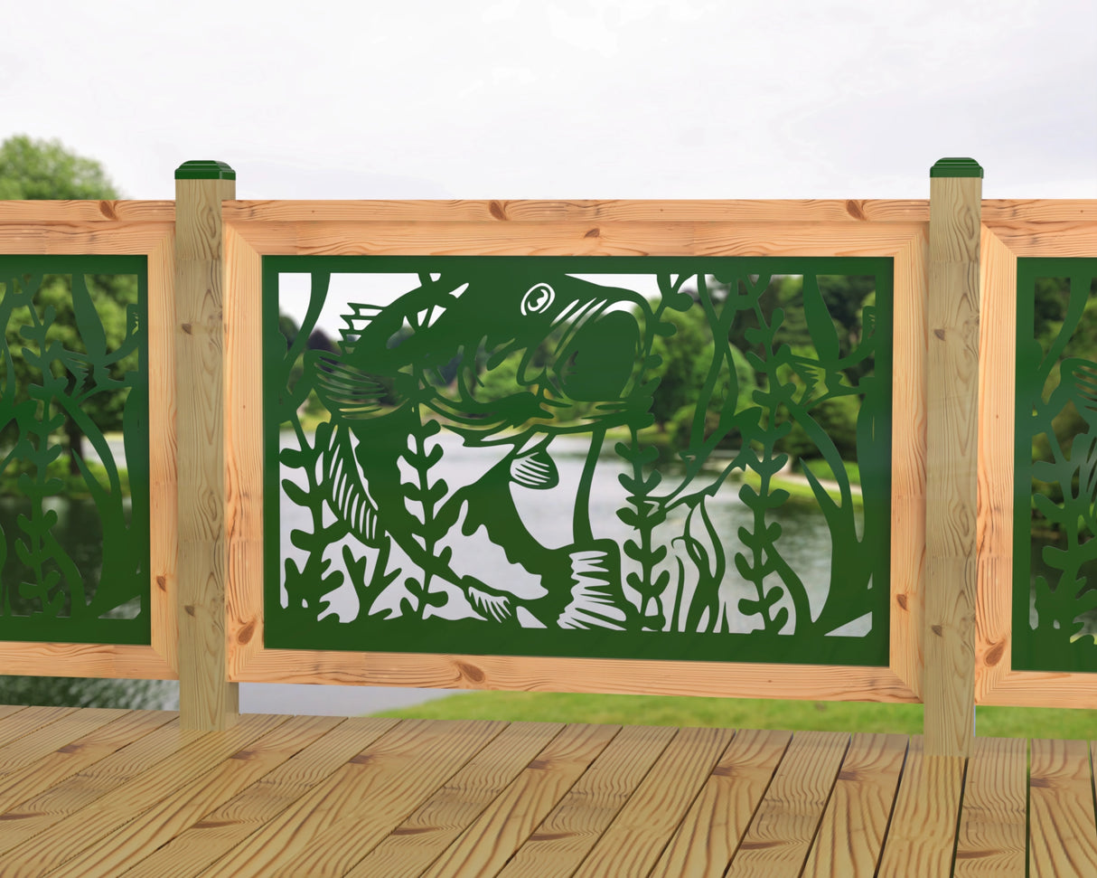 Bass Pond Railing Panel Insert - Madison Iron and Wood
