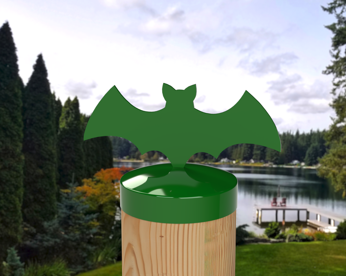 Bat, Round Post Cap (4x4 Round Post Size) - Madison Iron and Wood