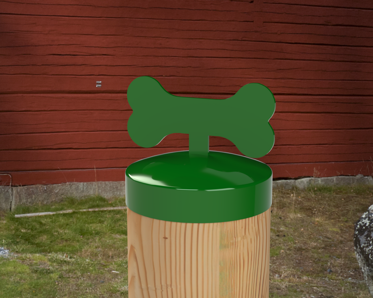 Dog Bone, Round Post Cap (4x4 Round Post Size) - Madison Iron and Wood