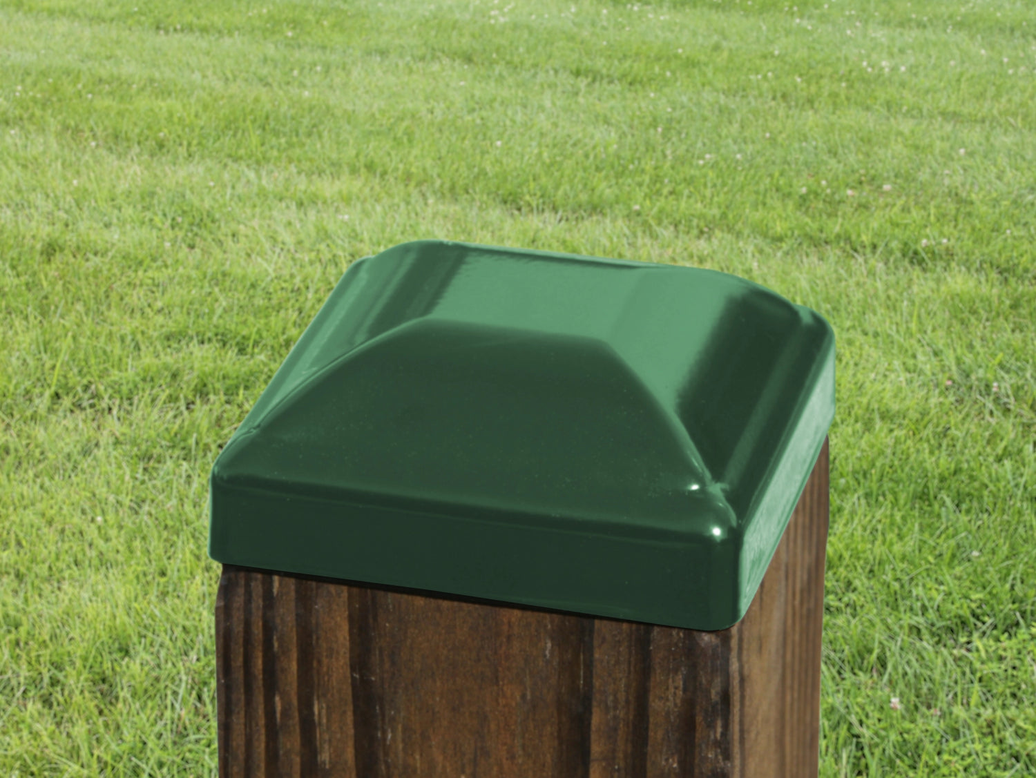 True 4x4 Heavy Duty Domed Steel Post Cap - Madison Iron and Wood