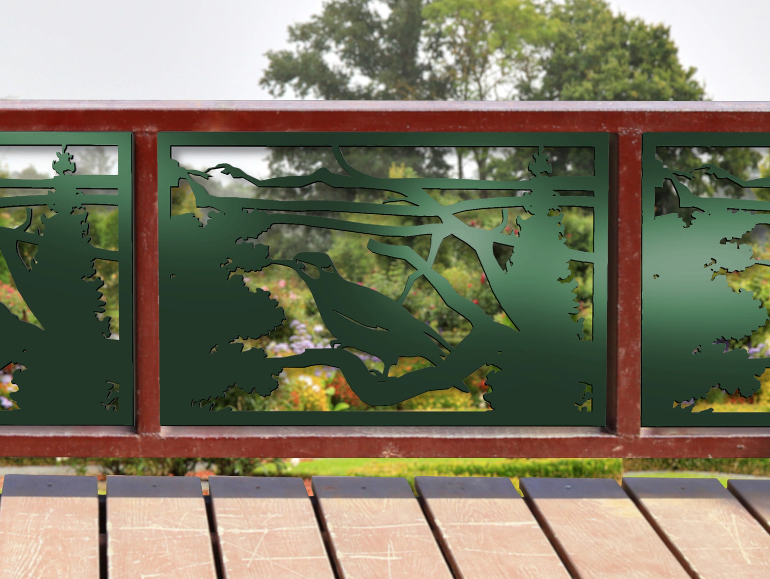 80"x30" - Bird Perching Fence/Gate Panel Insert - Madison Iron and Wood